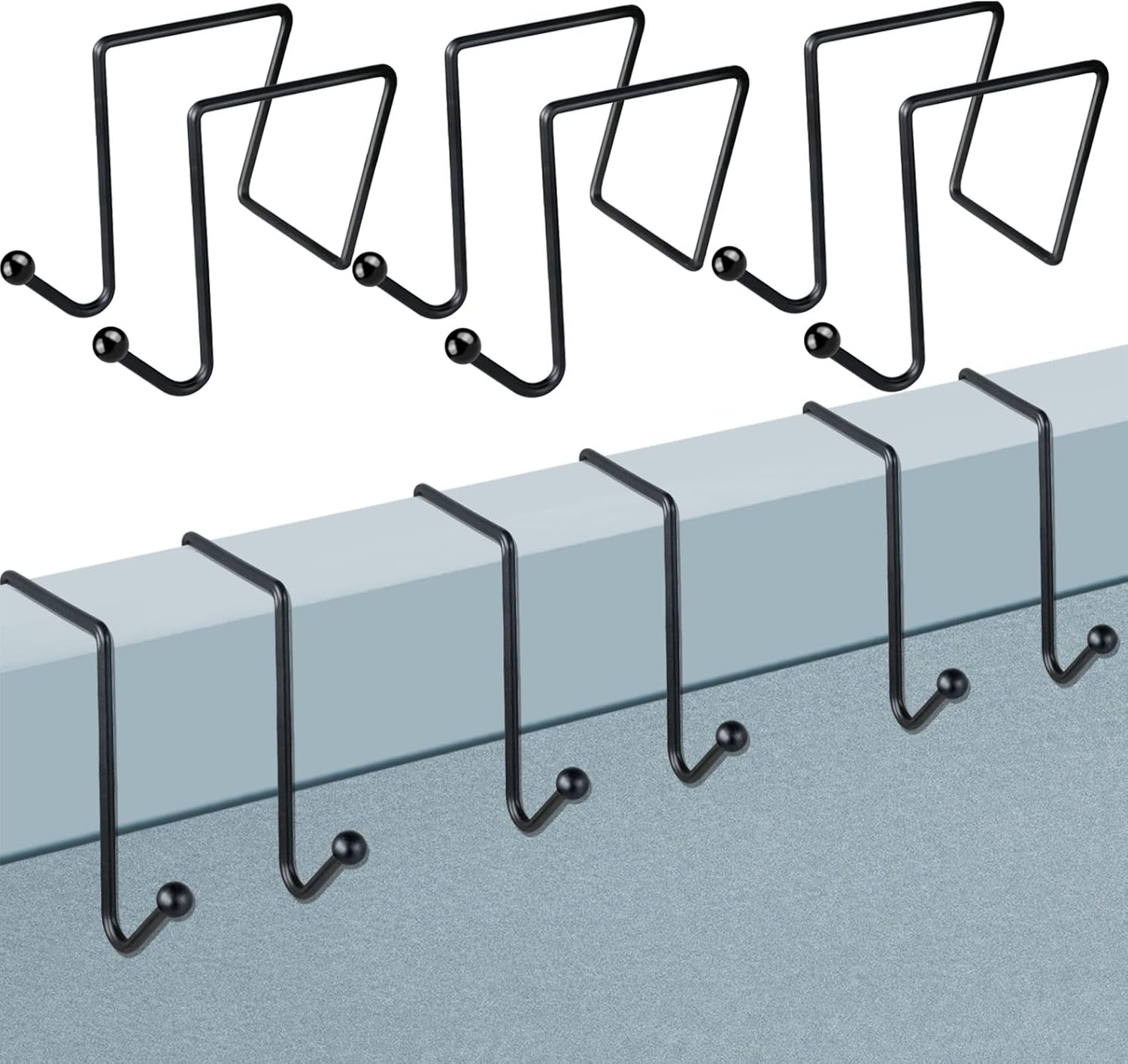 6 Pack Cubicle Hooks Double Cubicle Accessories Hanging