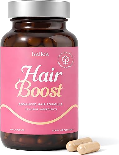 Kailea Suplemento avanzado para el crecimiento del cabello y la pérdida del cabello | colágeno, biotina, ácido hialurónico, zinc + 14 ingredientes