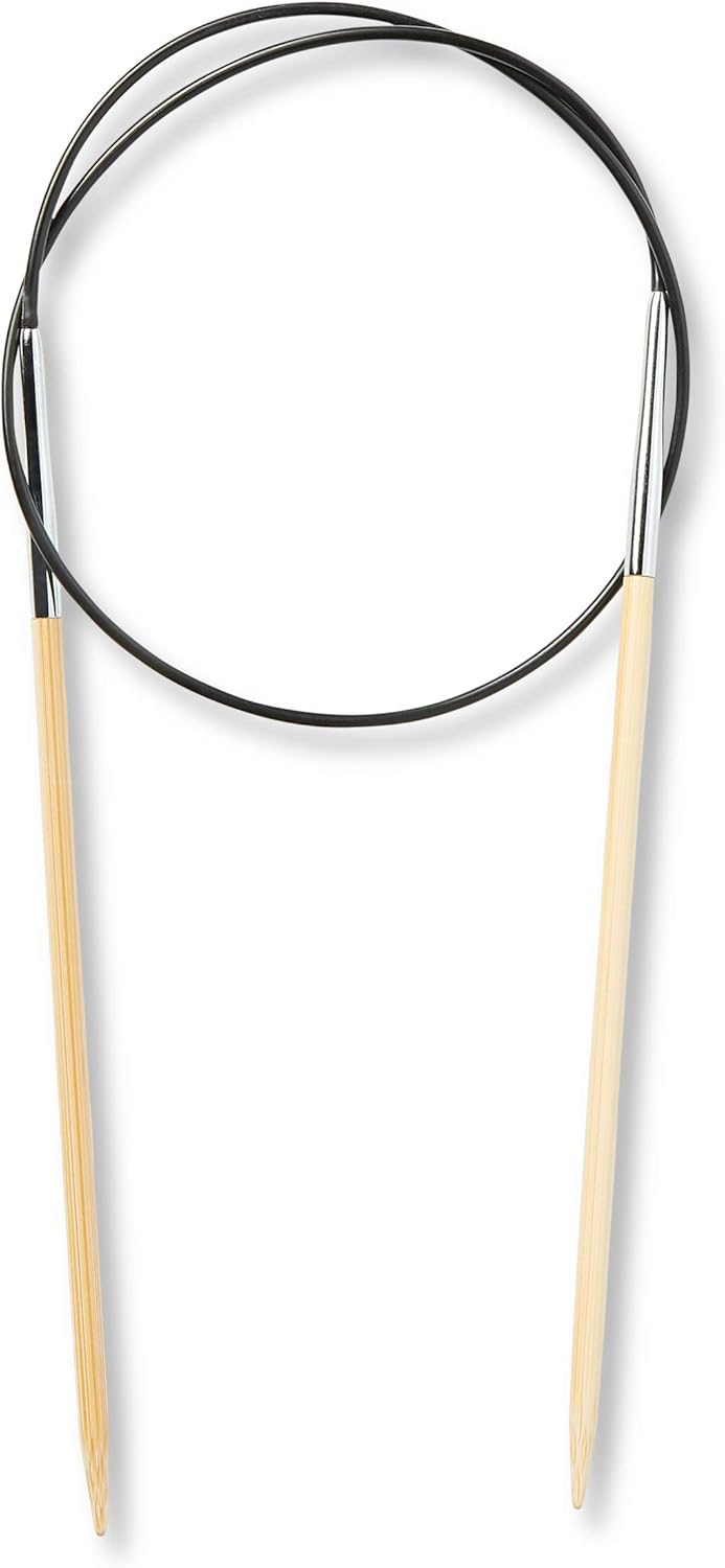 Prym 60 cm x 3.50 mm Circular Knitting Pins, Bamboo