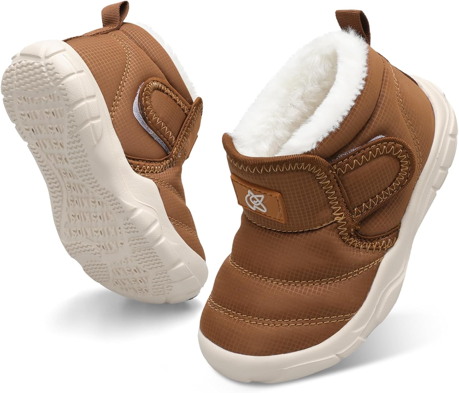 QFH Baby Boys Girls Winter Warm Shoes Cozy Fleece Snow Boots Toddler Non-Slip Walking Shoes Infant Outdoor Water Resistance Faux Fur Booties QFH Baby Boys Girls Winter Warm Shoes Cozy Fleece Snow Boots Toddler Non-Slip Walking Shoes Infant Outdoor Water Resistance Faux Fur Booties