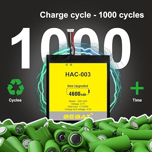 Miniatura 3 de HAC-003 Battery,4600mAh Replacement Battery for Switch 2017 Game Console HAC-001 HAC-A-BPHAT-C0 HAC-S-JP with Repair Tool Kit