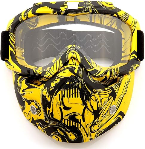 Miniatura 8 de SPOSUNE Gafas de motocicleta desmontables, para motocross, ATV, motocross, paintball, antiarañazos, UV400, para hombres y mujeres