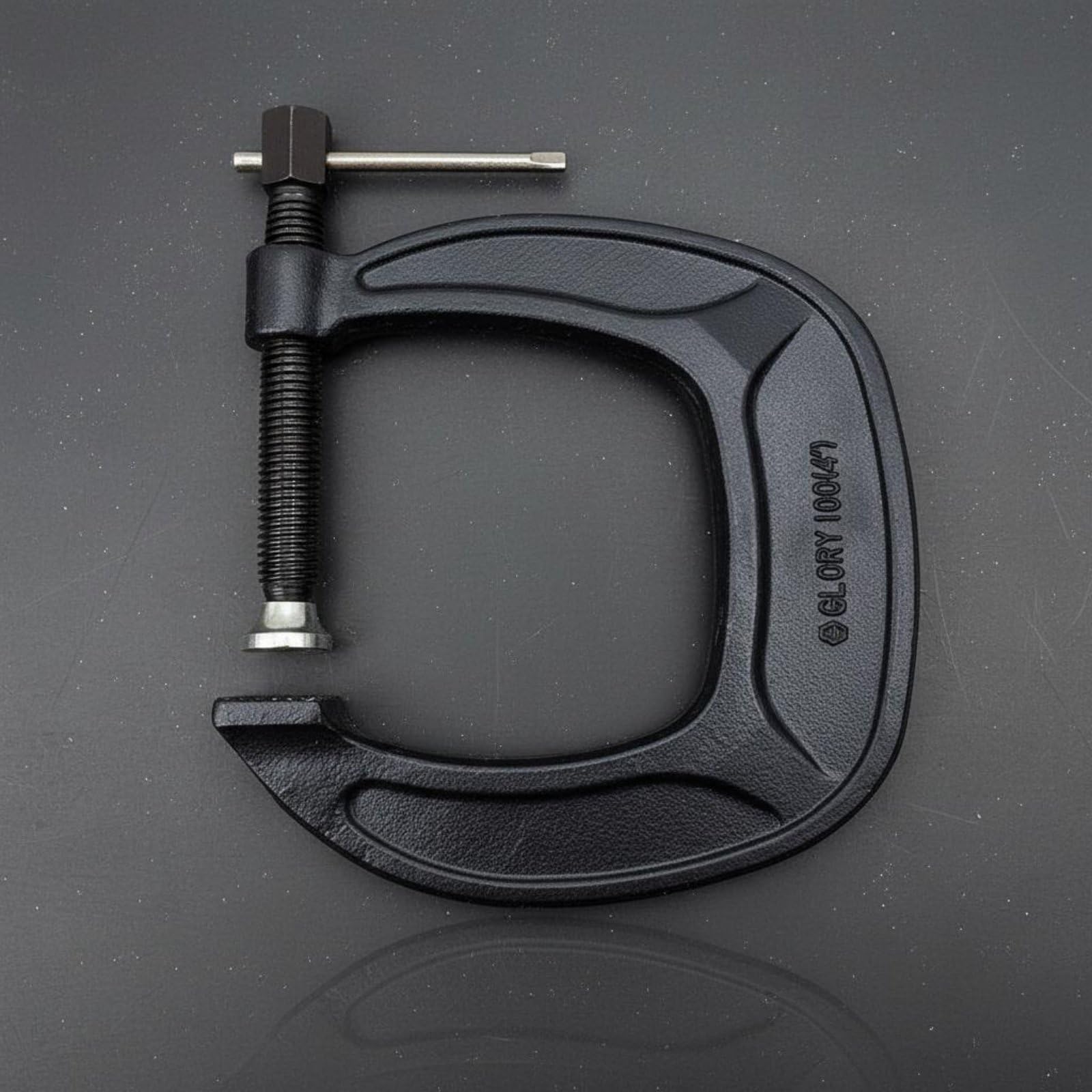 Abrazadera de Forja Pesada Tornillo Acero Templado con Brazo Extendido para Sujeción Segura y Control de Alineación Adecuada para Soldadores, 4 Pulgadas