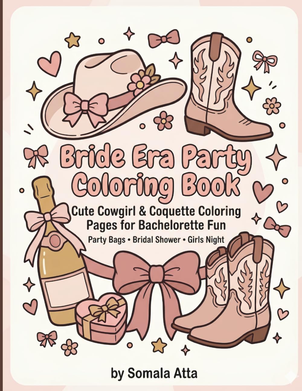 Bachelorette Party Coloring Pages for Bridal Shower Games