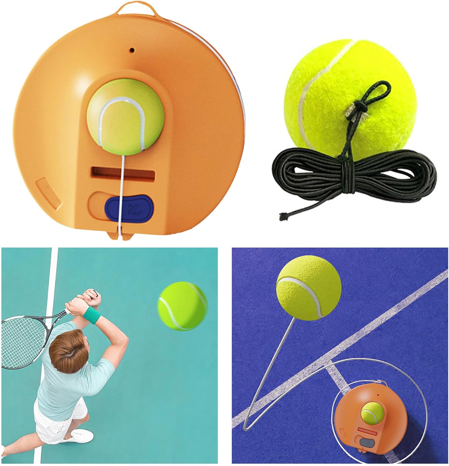 Tennis Practices Rebounder Portable Tennis Trainer Portable Tennis Practices Tool Single Tennis Training Equipment