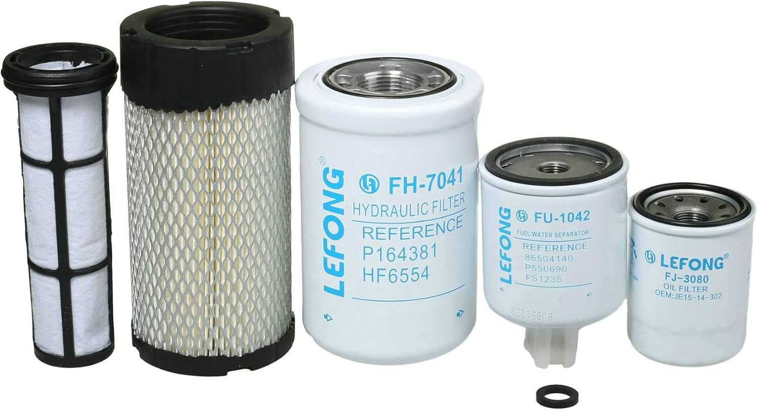 ST-1007 Filter Kit Compatible with Bobcat MT52 MT55 MT85 MT100 Mini Track Loader Replaces Oil/Lube 6671057, Fuel/Water Separator 6667352, Air Kit 6687262 + 6687263, Hydraulic 6677652 (5 Pcs)