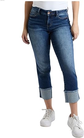 Royalty For Me Womens Womens Premium Stretch Mega Cuff Jeans
