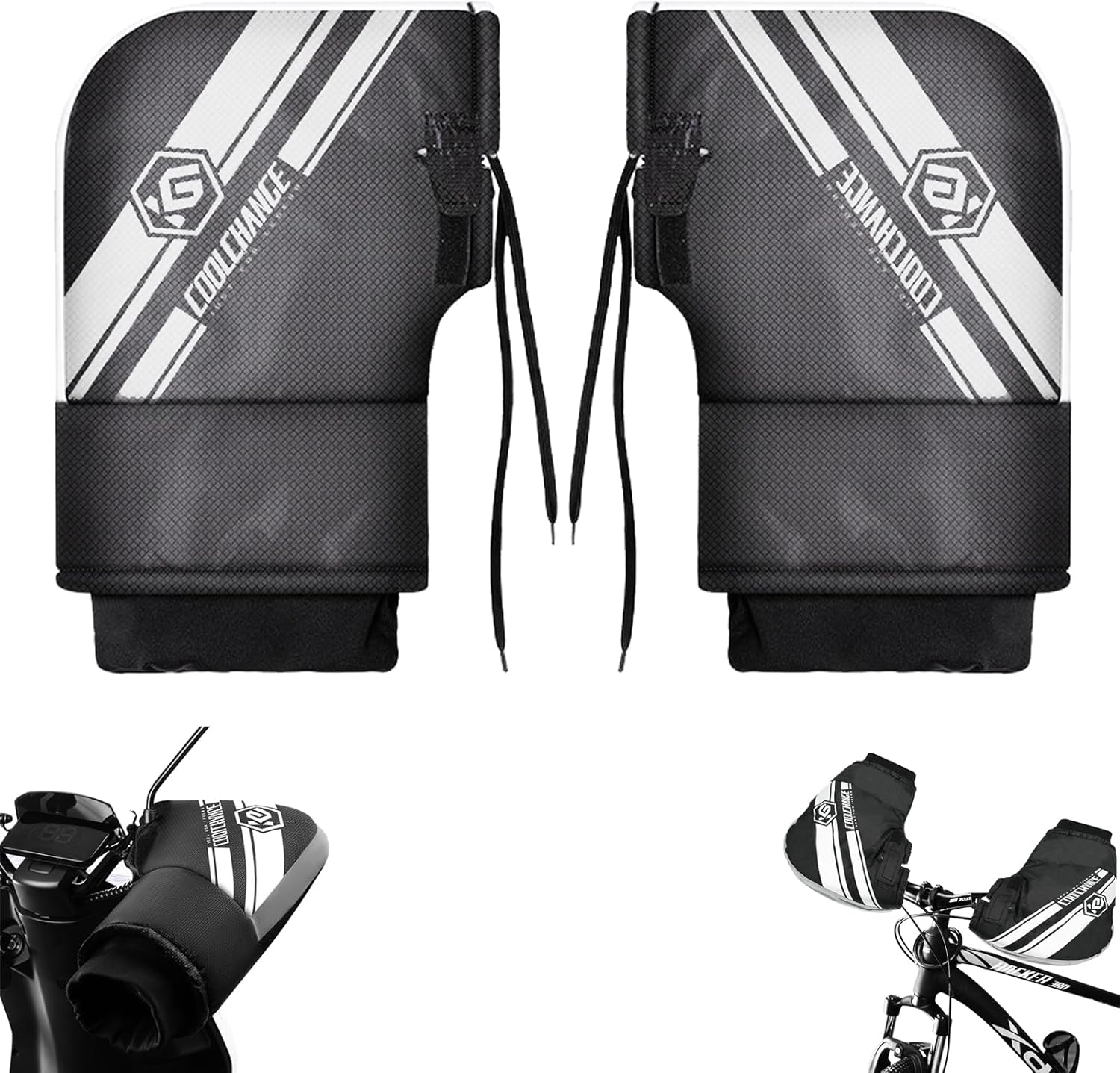 Fadcaer Bike Handlebar Gloves Mittens Winter Bicycle Handlebar Gloves