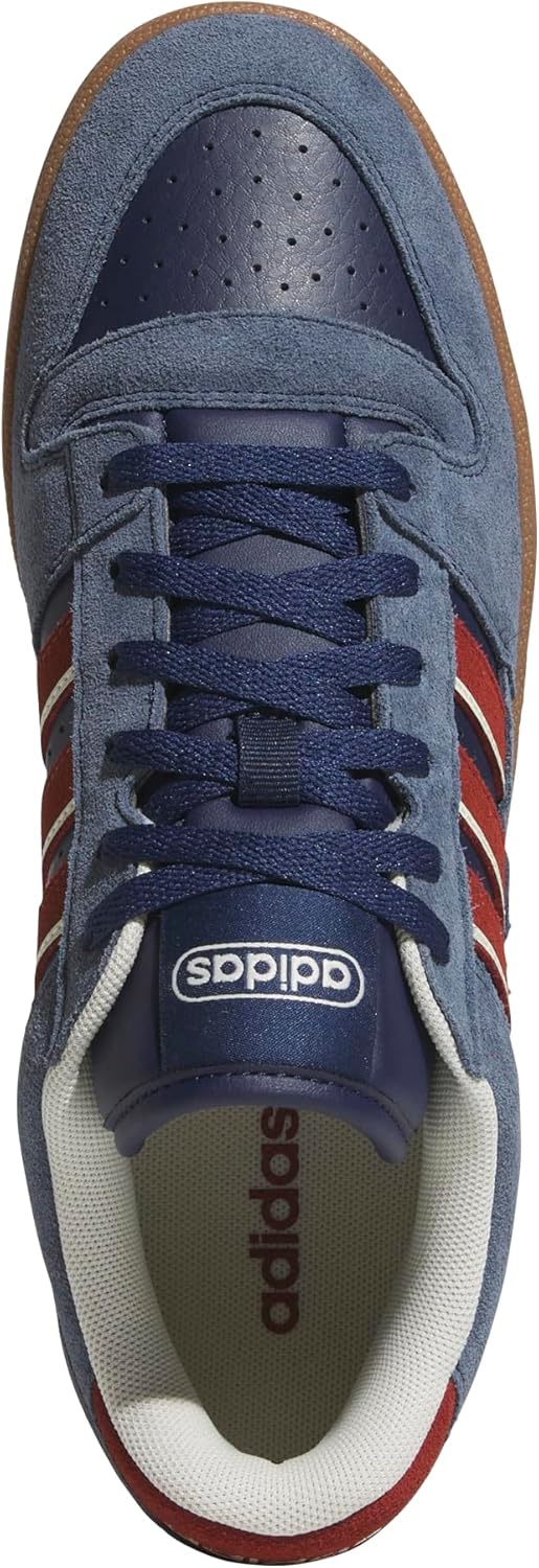 adidas Mens Break Start Premium Low Lace Up Sneakers Shoes Casual - Black