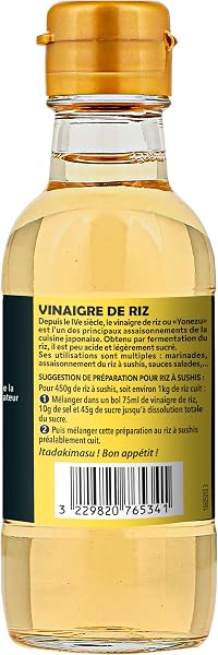 TANOSHI - Vinaigre de Riz - Idéal pour Assaisonner Salades, Marinades et Riz Sushi - 150 ml - 3