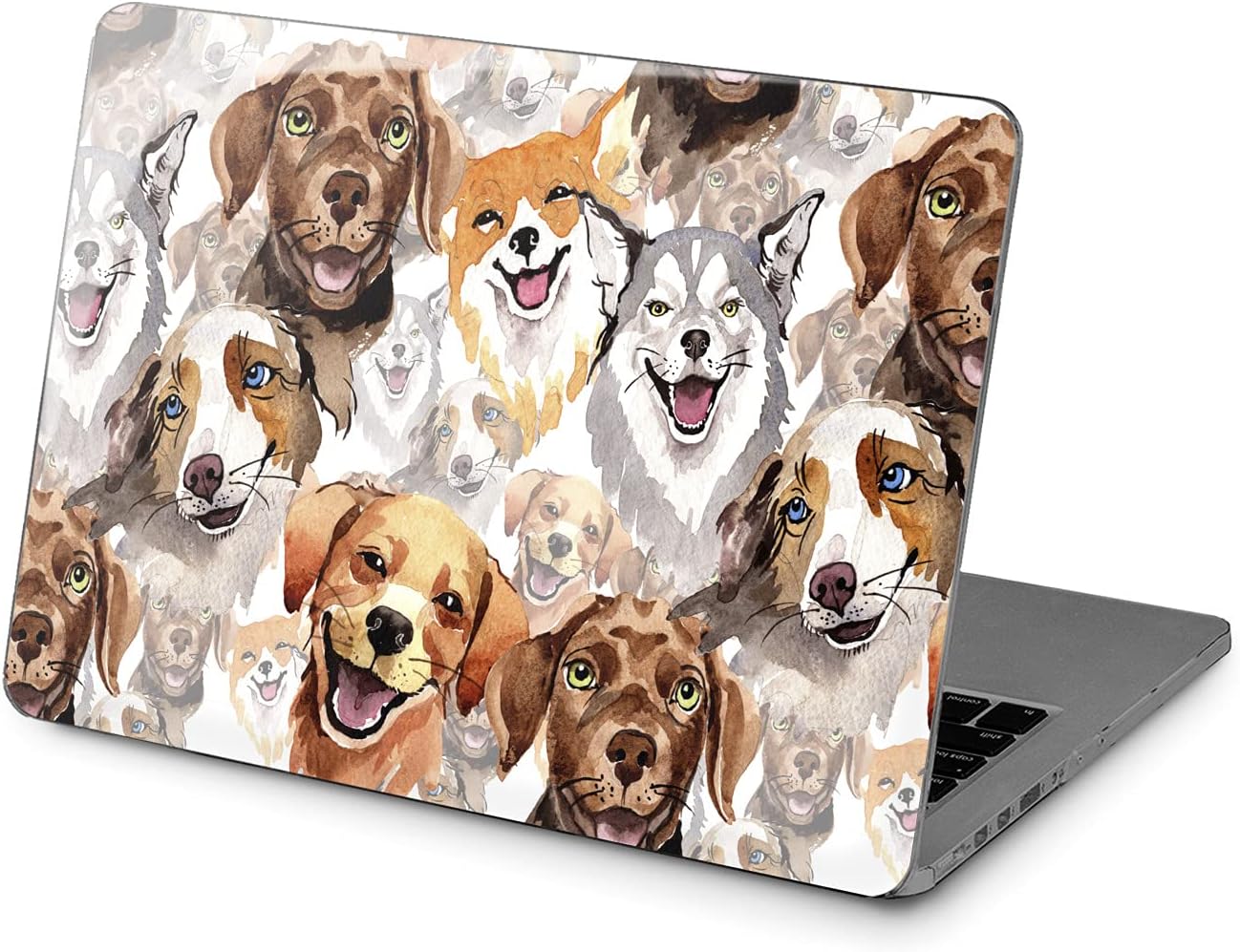 Hard Case Compatible for MacBook Pro 16 14 M3 M2 2023 M1 Pro 13 2022 Air 13 2021 Retina 2020 Mac 11 12 Dog Design Protective Funny Puppy Laptop Watercolor Especial Cover Print Cute Animal