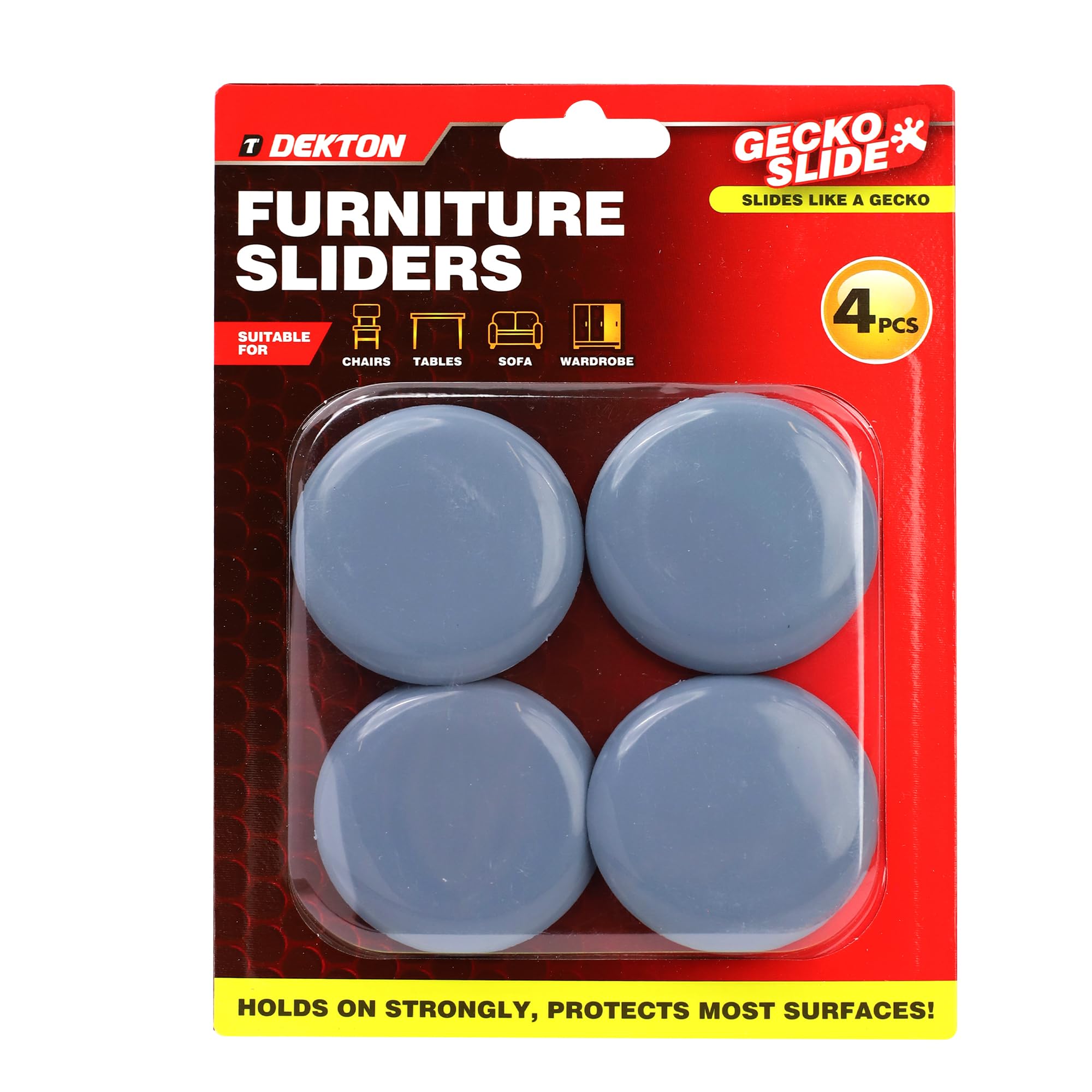 Dekton Geckoslide 4pc Set Large-Non-Slip Drawer, Cabinet Liners| Heavy-Duty Grip| Protects Surfaces from Scratches & Spills| Ideal for Home & Office Use| Durable, Washable Material| Secure & Organized
