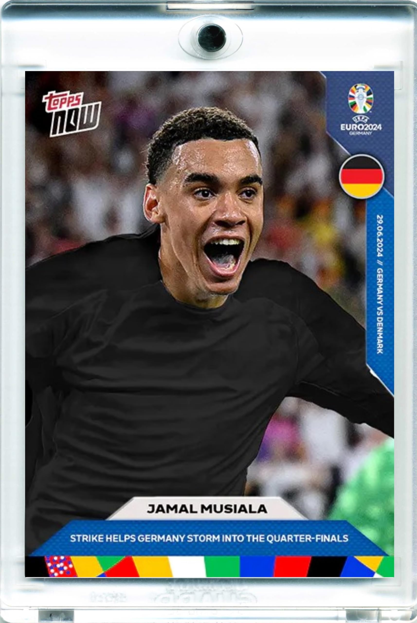 World Trading Cards,Jamal Musiala,Euro 2024,#34,Football Cards,Soccer Cards,Magnetic  Case,Additional Protective Case,Limited Edition Card : Amazon.co.uk: Toys &  Games