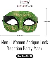 Vista 58 de Máscara de mascarada para hombre, máscara de aspecto antiguo para Halloween, fiesta veneciana, fiesta de máscaras y baile de máscaras