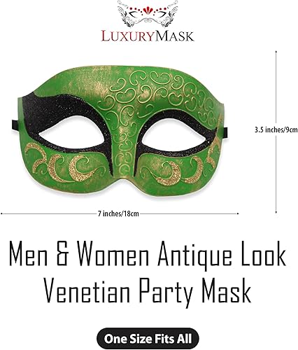 Miniatura 2 de Máscara de mascarada para hombre, máscara de aspecto antiguo para Halloween, fiesta veneciana, fiesta de máscaras y baile de máscaras