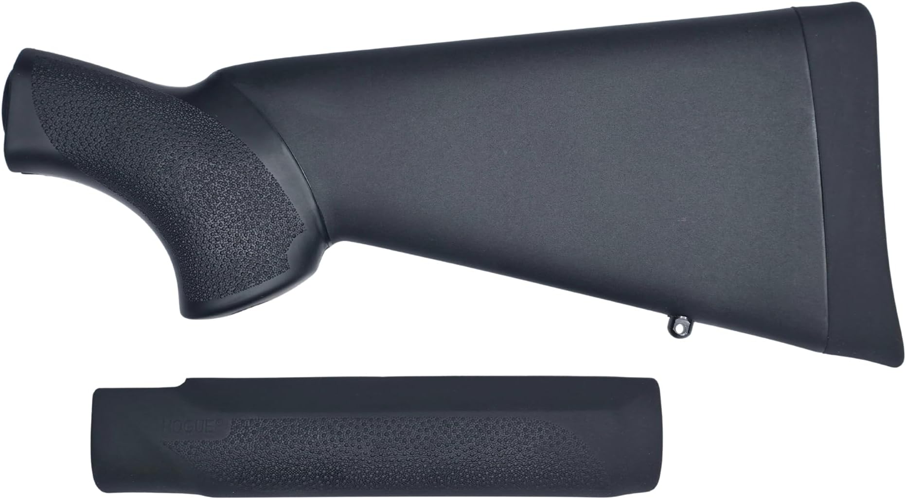 OverMolded Rubber Shotgun Stock and Forend for Mossberg 500 12 Gauge, Black - 05012