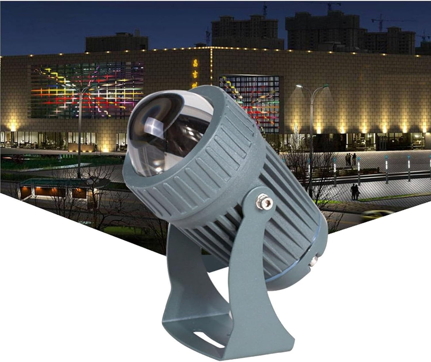 Rotation Spot Lights - 10W Narrow Beam Spotlight, Long Range LED Floodlights, IP65 Waterproof Wall Washer Light, LED Beam Spotlight, Outdoor Architectural Landscape Lighting(Red,24V)