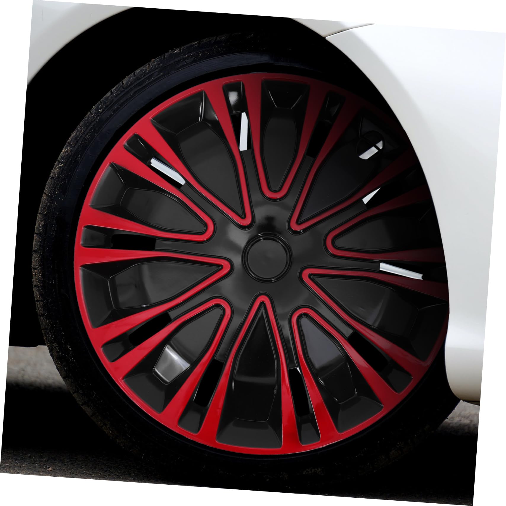 Copricerchi 14 Pollici Rosso, Copri Mozzo Decorativo Auto