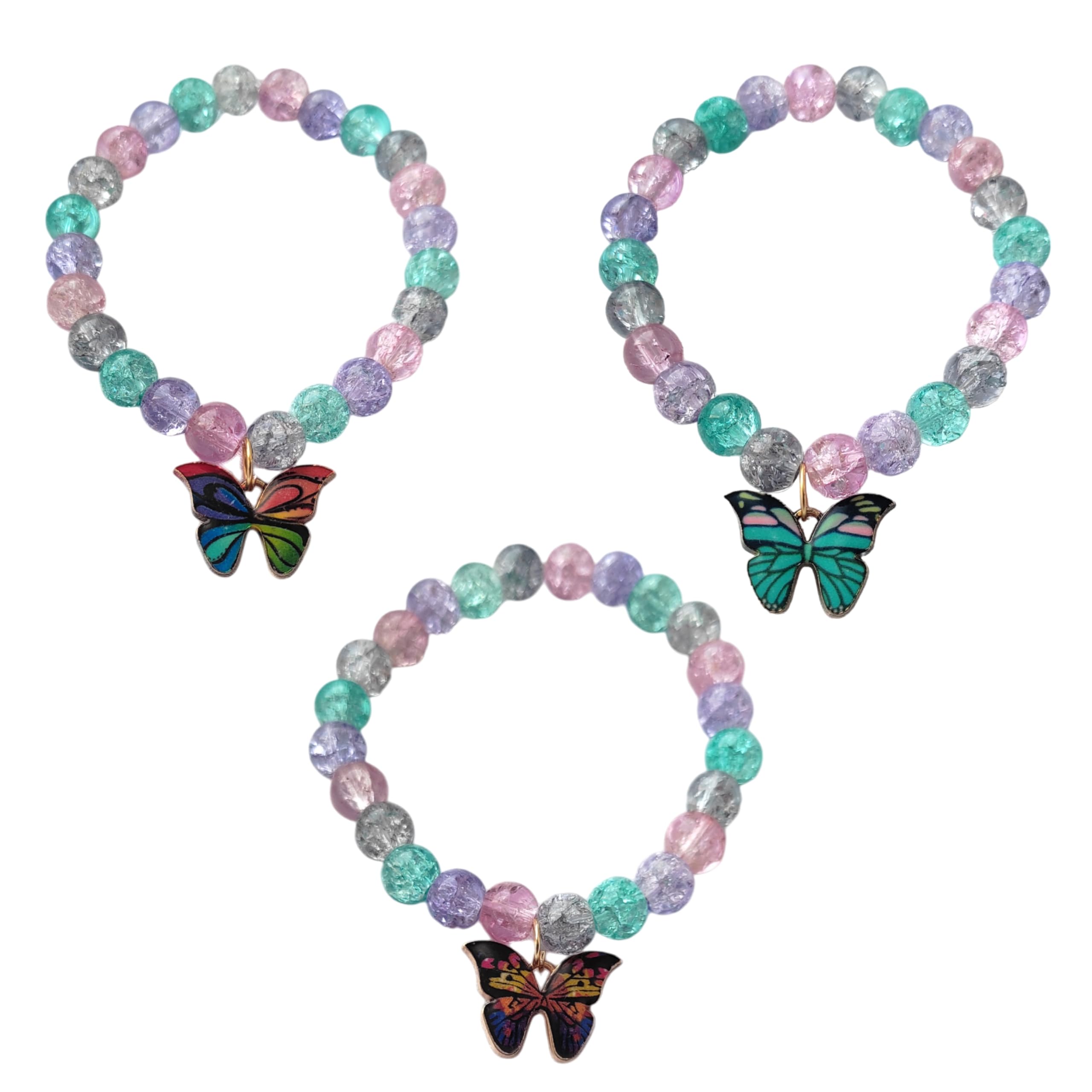 Jewelsbysirani Pack of 3 viral stylish trendy Korean Beautiful Butterfly Beads Bracelet Combo For Women And Girls| Accessories gift (Multi,green, brown) (B0CVV7WLJM) Amazon Price History, Amazon Price Tracker