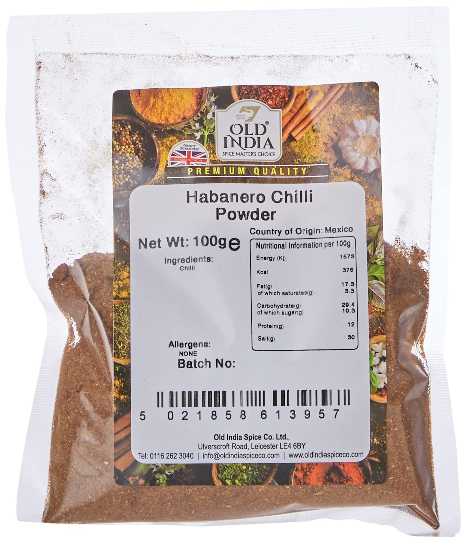 Old India Habanero Chilli Powder 100g