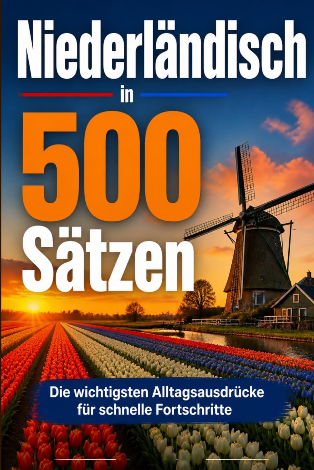 Niederländisch in 500 Sätzen : Die wichtigsten Alltagsausdrücke für schnelle Fortschritte: Ihr schneller Einstieg in die Niederländische Sprache, ... für Anfänger, Reisende und Selbstlerner