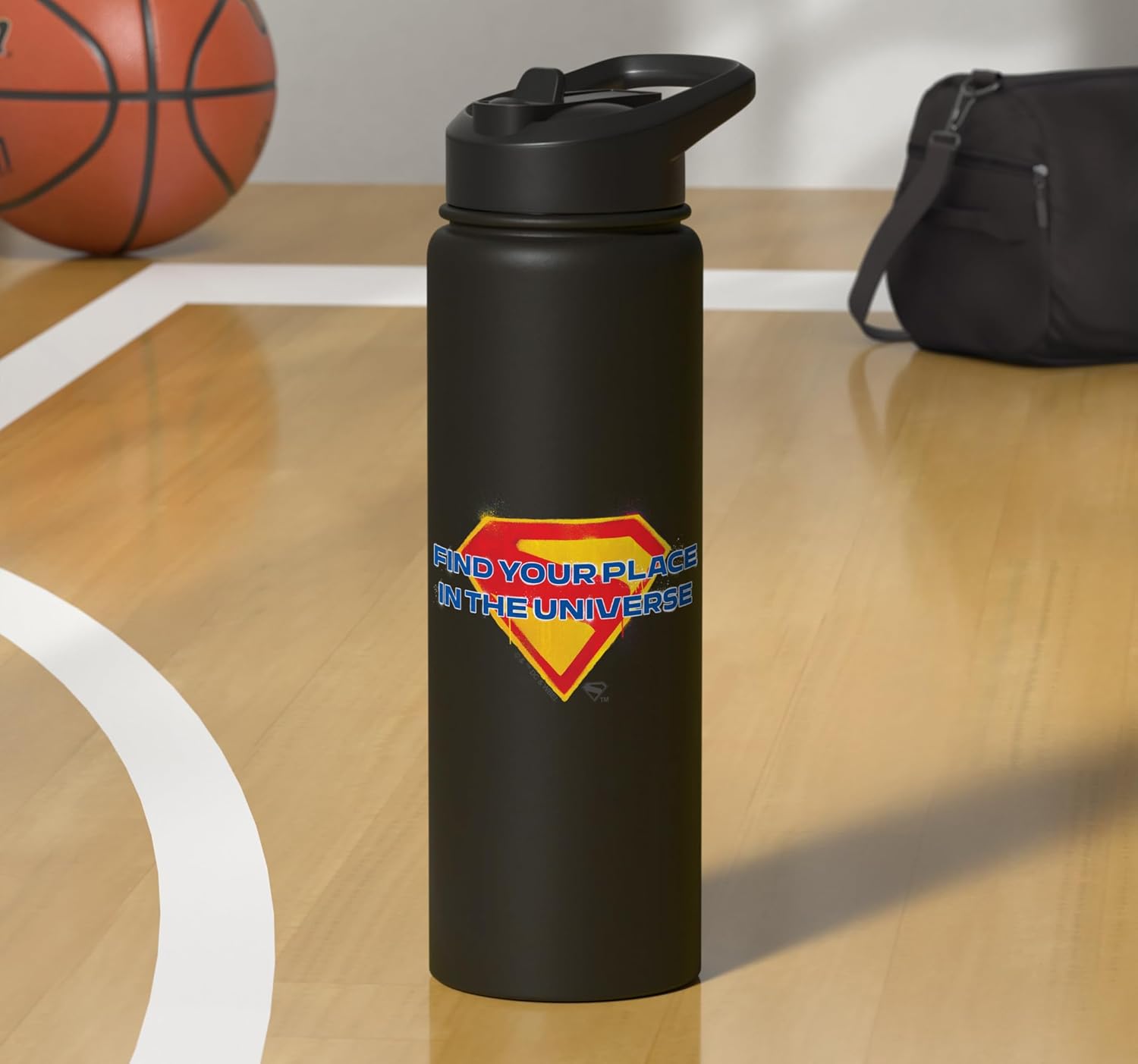 Supergirl 2026 Find Your Place Shield Stainless Steel Insulated Water Bottle