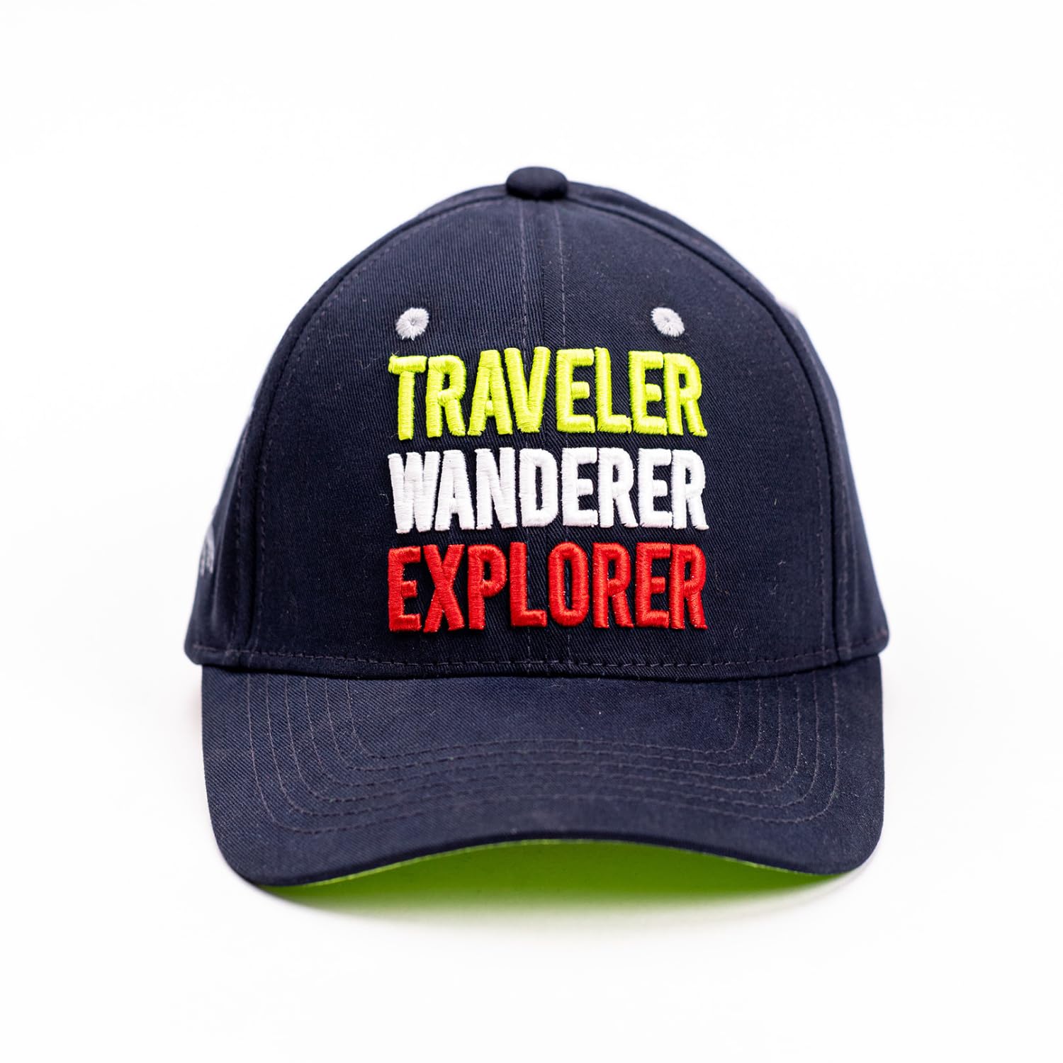 WANDERLOOMS Caps for Men & Women Unisex Soft Cotton Adjustable Strip Cap Quick Drying Sun Hat Protection Summer for All Sports Cap for Girls Gym