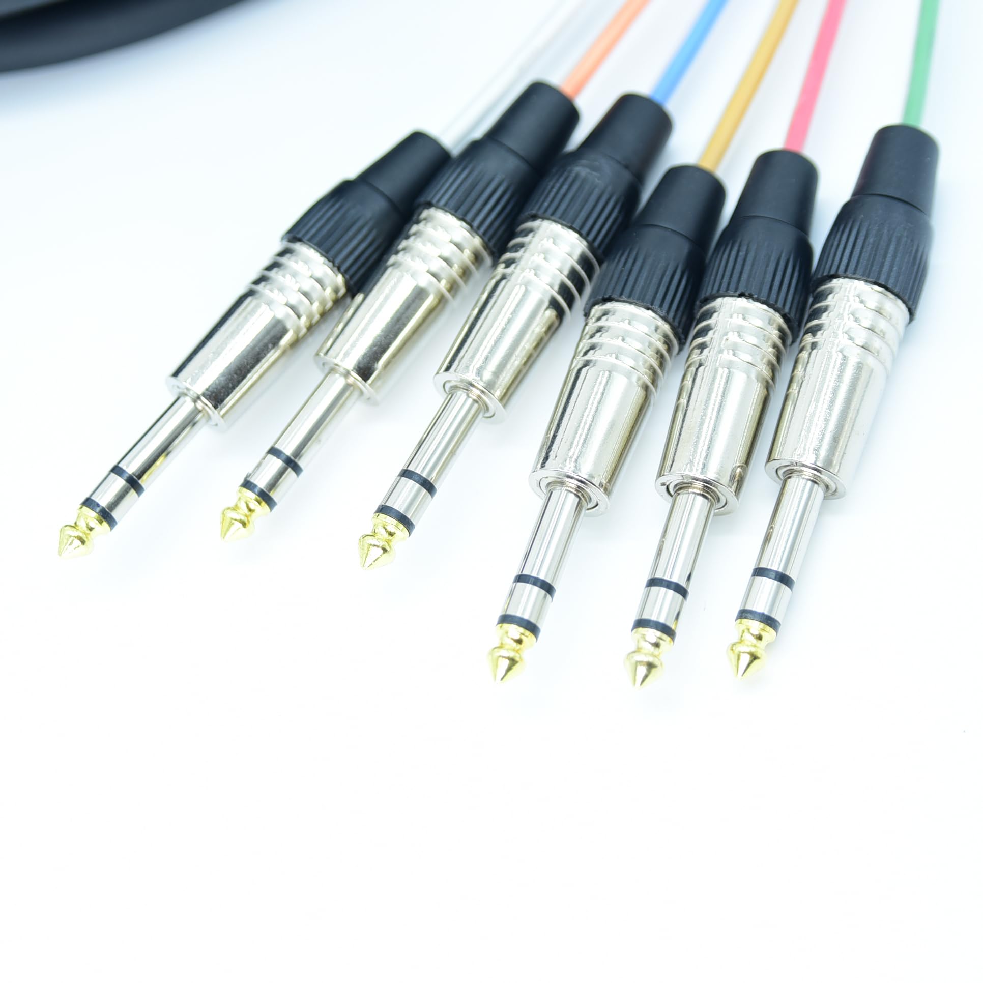 Arklove 30ft TRS Snake Cables Audio Balanced Patch 1/4 to 1/4 Cable 4 Channel Connector Digital Splitter Microphones Stage & Studio Recording Studio Equipment Profesional Cable