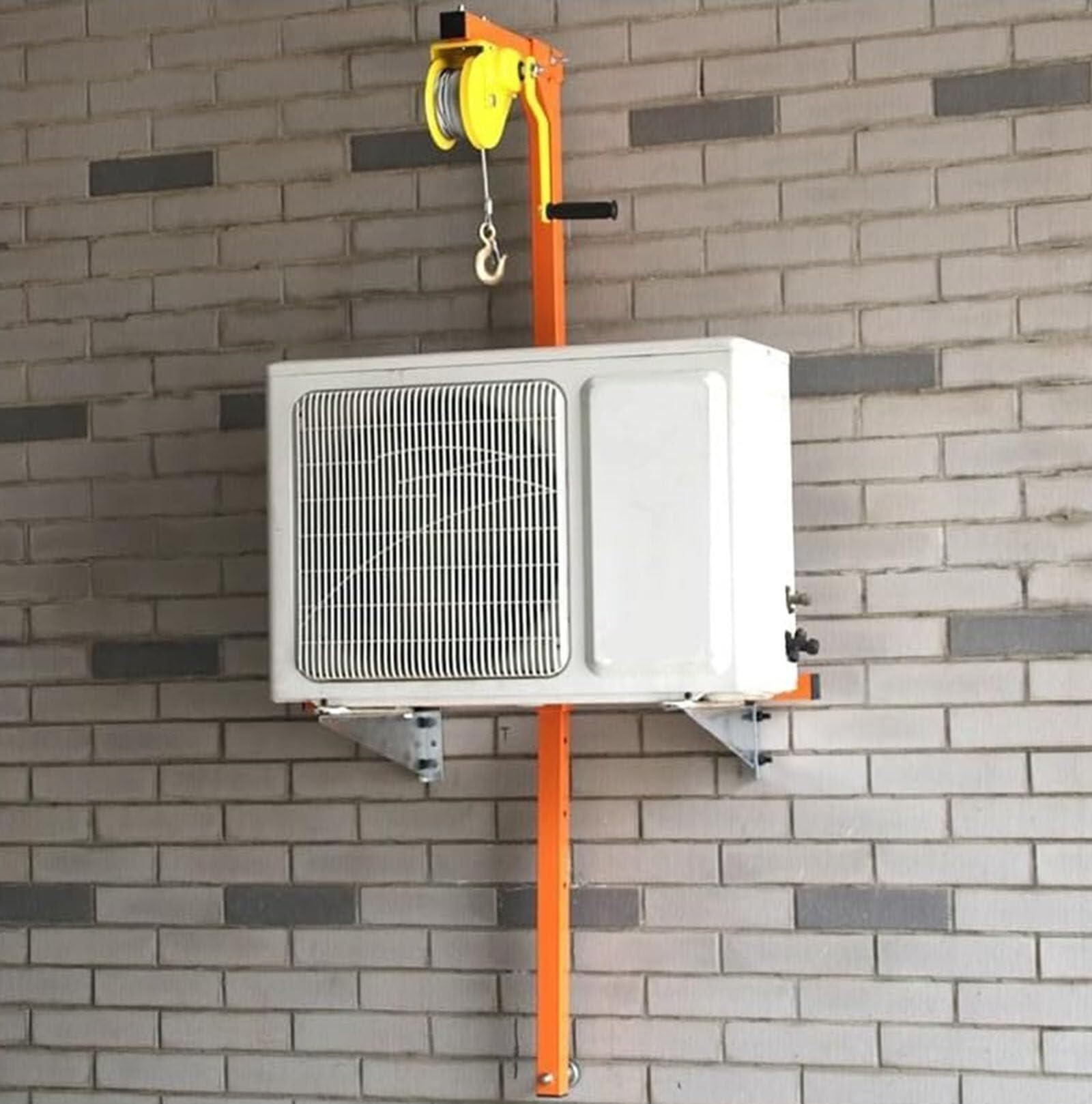 Monterkzeug - Monterkzeug per aria condizionata con sollevamento e verricello manuale, capacità 150 kg, ideale per installatori e professionisti e strumento affidabile