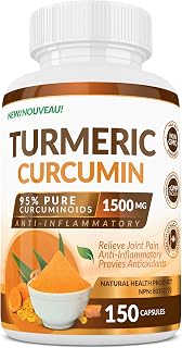Turmeric Curcumin 95% Pure Curcuminoids (150 count) - 1500 mg. Relieve Joint Pain, Anti-Inflammatory & Provides Antioxidants