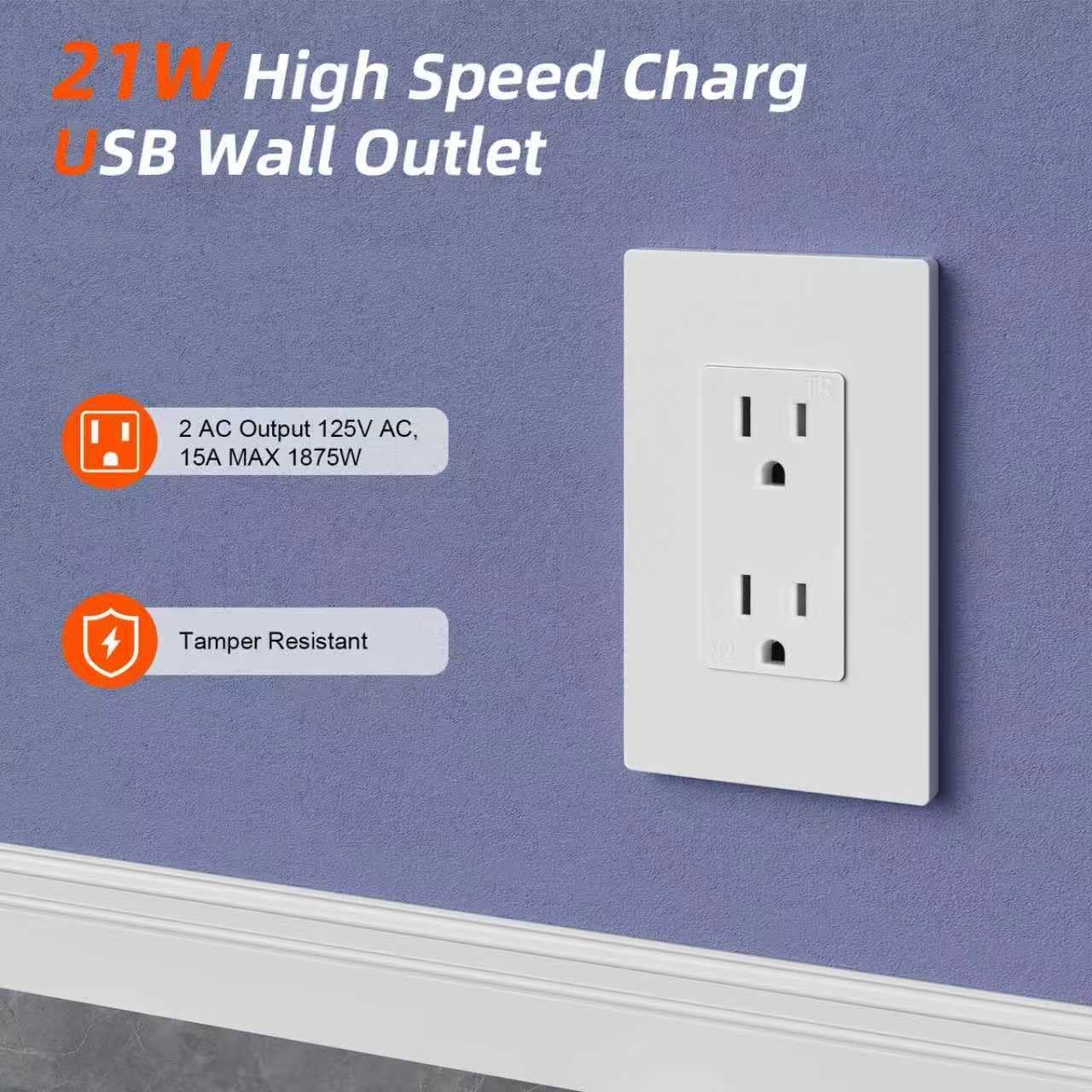 in Wall Cable Management Kit 2 AC TV Outlet Wall Kit 7.8ft Cord Power Relocation in Wall Outlet Extender for Living Room Bedroom and Home Theater