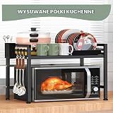 ZOVRIXIA Regulowany regał do kuchenki mikrofalowej