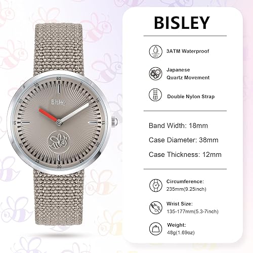 Miniatura 3 de Reloj unisex fácil de leer, reloj de cara grande