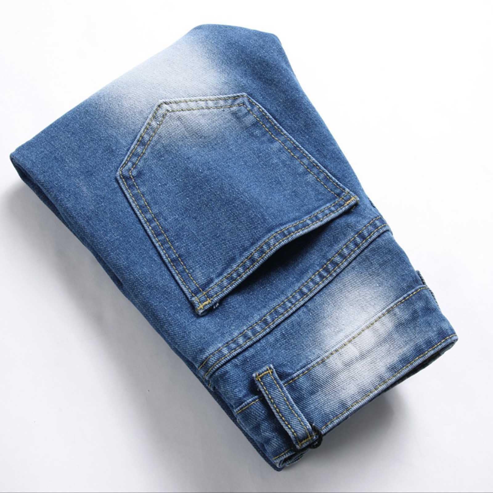 Genérico Jeans Casuales para niños Sin restricciones de Movimiento Vaqueros con Cintura elástica Corte Amplio sin apretar Diseño Unisex niño y niña Pantalones Vaqueros con Bolsillos