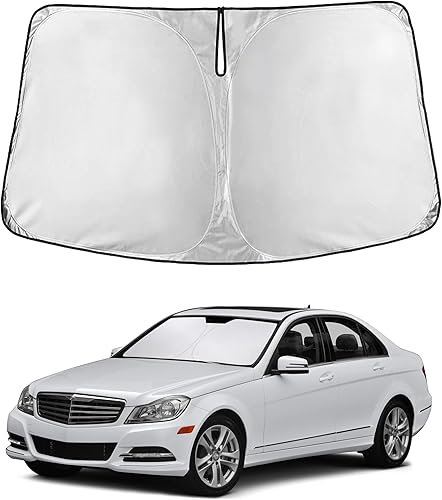 Miniatura 141 de EcoNour Parasol para Subaru Crosstrek 2013-2015 2016 2017, visera solar para parabrisas delantero y ventana, bloqueador de calor UV y protector