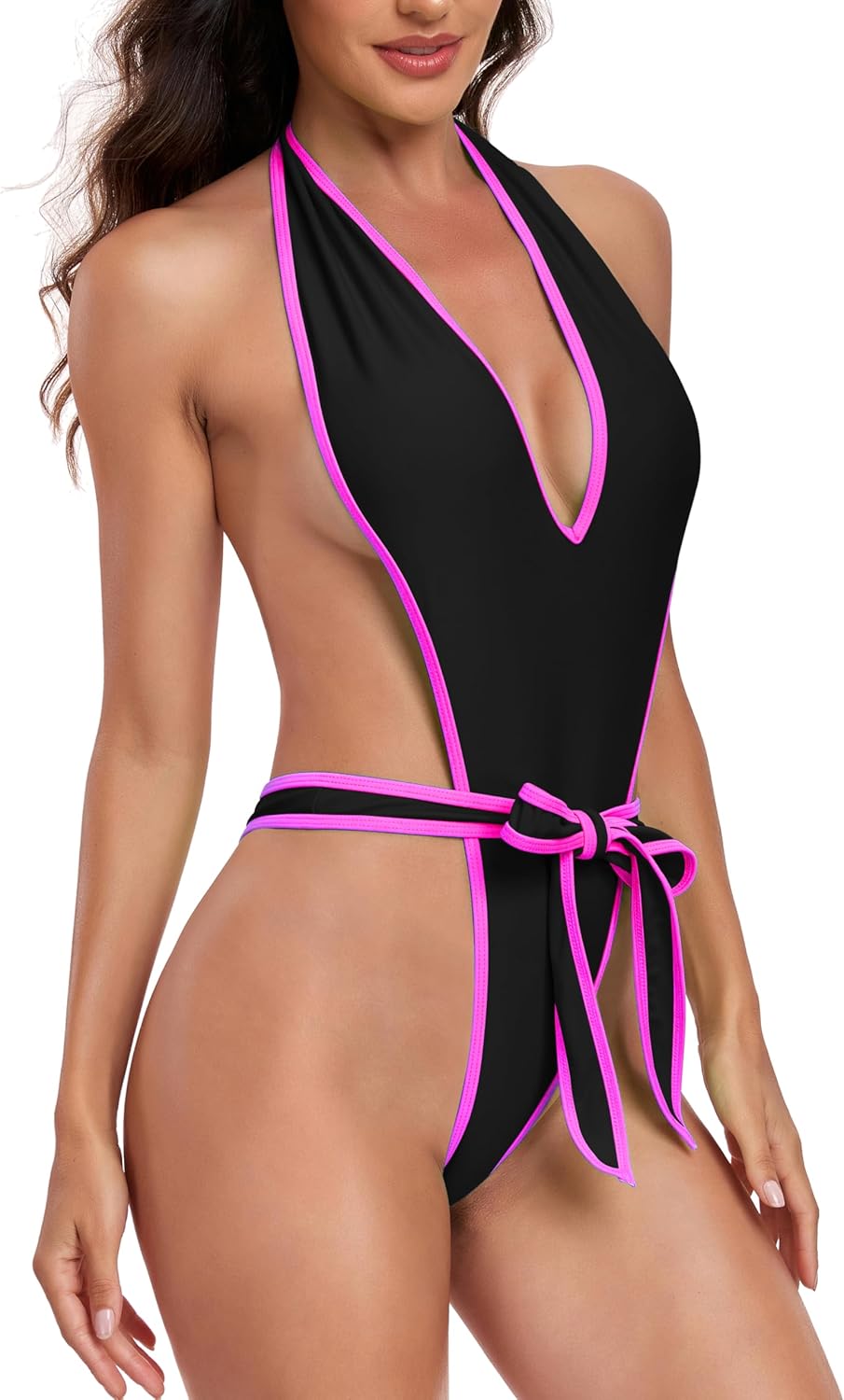 SHERRYLO Deep Monokini One Piece Swimsuit for Women Plunging Womens Bathing Suit Exotic Swimsuits Sexy Trikini Bathing Suits - Image 4