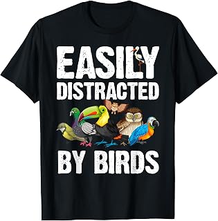 Funny Bird Lover Art For Men Women Ornithology Bird Watcher T-Shirt