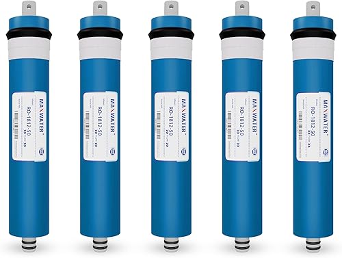 Max Water Membrana de ósmosis inversa 50GPD  Reemplazo de membrana RO que se adapta al sistema purificador de agua potable de ósmosis inversa debajo