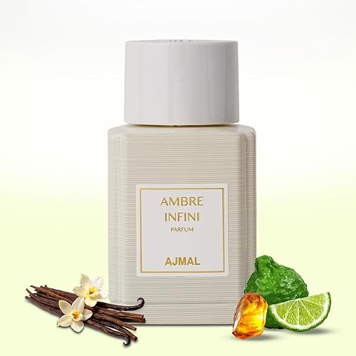 Ajmal Oud Marquis Ambre Infini Eau de Parfum para hombres y mujeres  3.4 fl oz  3.4 fl oz  Perfume amaderado ámbar de lujo premium  Perfume francés