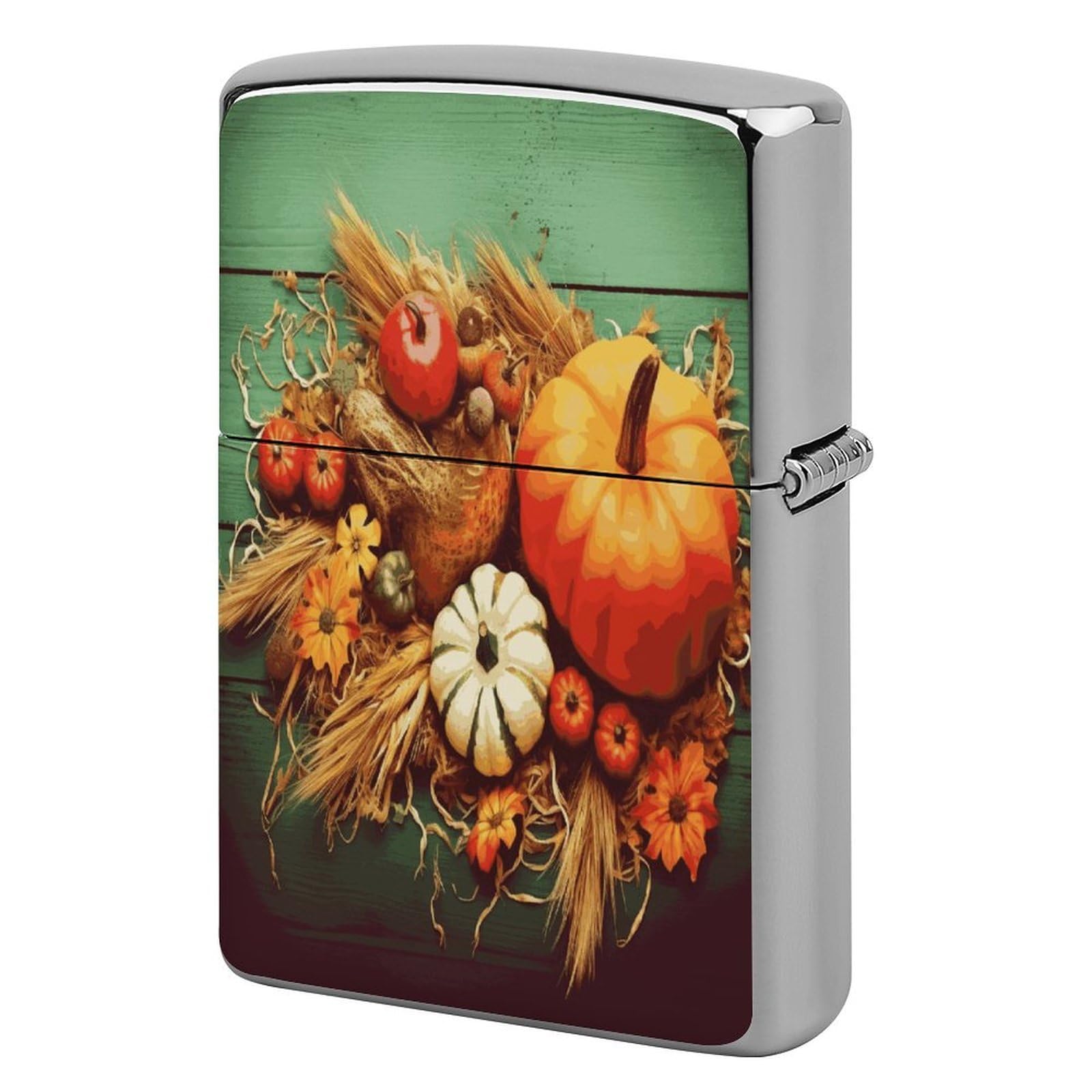 Btcowzrv Style Happy Thanksgiving Metal Lighter Case Sleeve Cover Holder