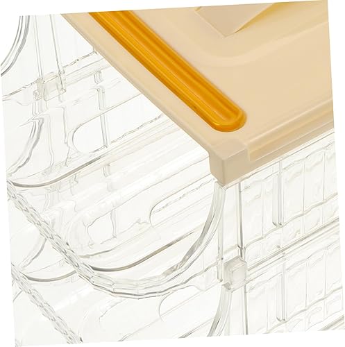 Miniatura 3 de Soporte para rodar huevos, refrigerador, dispensador de huevos, almacenamiento multicapa, parte superior desmontable para una fácil limpieza