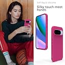 YATWIN Silicone Back Case for Google Pixel 10/10 Pro, Soft-Touch, Shockproof Phone Back Cover for Google Pixel 10/10 Pro - Magenta gallery image