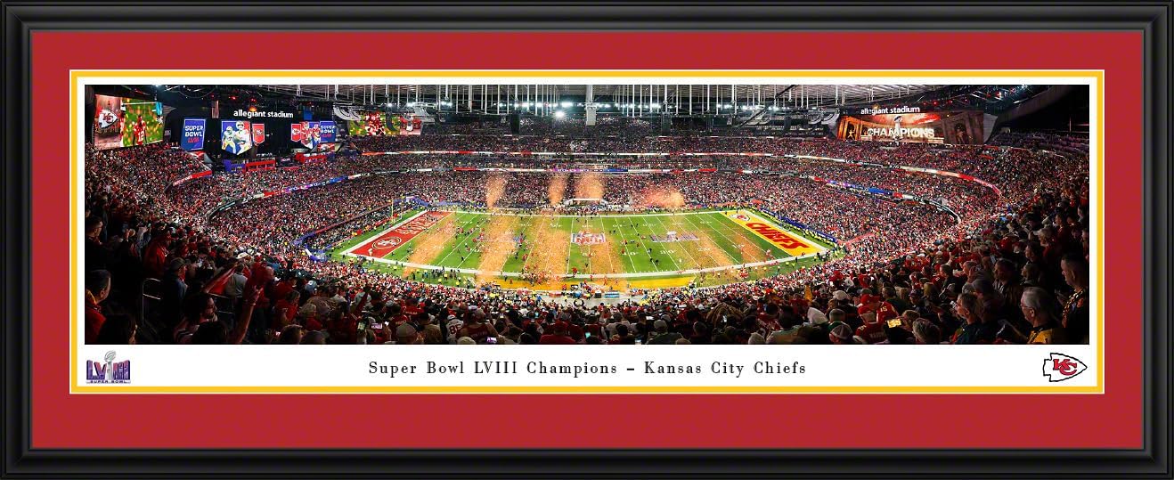 Kansas City Chiefs, 2024 Super Bowl Champions - Unframed 40 x 13.5 Poster by Blakeway Panoramas