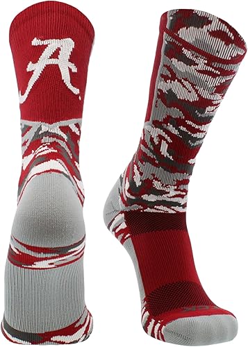 Miniatura 10 de TCK NCAA Woodland Camo Crew Socks – Officially Licensed Collegiate Fan Gear – Durable Cushioned Moisture Wicking Socks