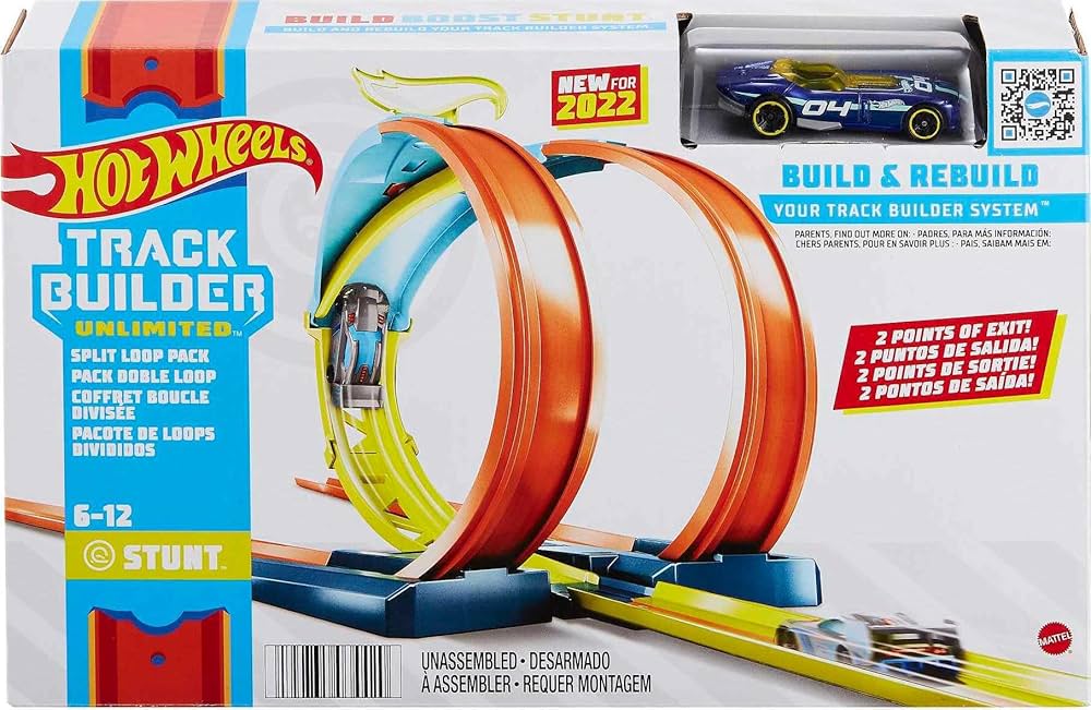 Hot Wheels Toy Car Track Set, Track Builder Playset, Split Loop Pack & 1:64 Scale Vehicle, Compatible with Other Sets & Tracks : Buy Online at Best Price in KSA - Souq