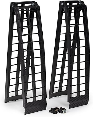 Miniatura 13 de Titan Ramps Rampas portátiles para ATV de 10 pies con capacidad de 1,200 libras, rampas de carga de aluminio para camionetas, plegables, ligeras
