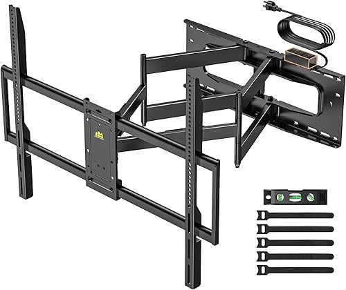 Miniatura 1 de FORGING MOUNT Soporte de pared para TV resistente de 98 y 100 pulgadas con tira de alimentación para televisores grandes de 50 a 100 pulgadas de