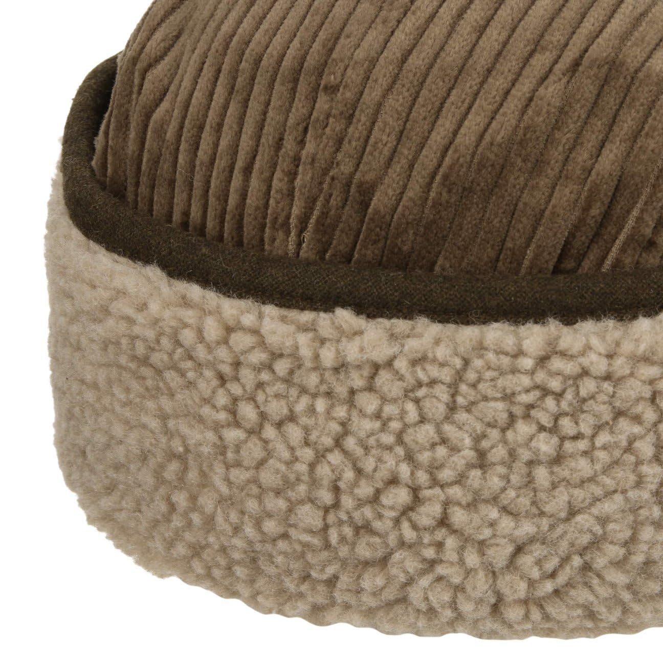 Barts Gorra con Orejeras Rayner Hombre - de algodón Beisbol Pana Visera, Forro, Banda Piel, Cerrado por atrás, Piel otoño/Invierno Invierno