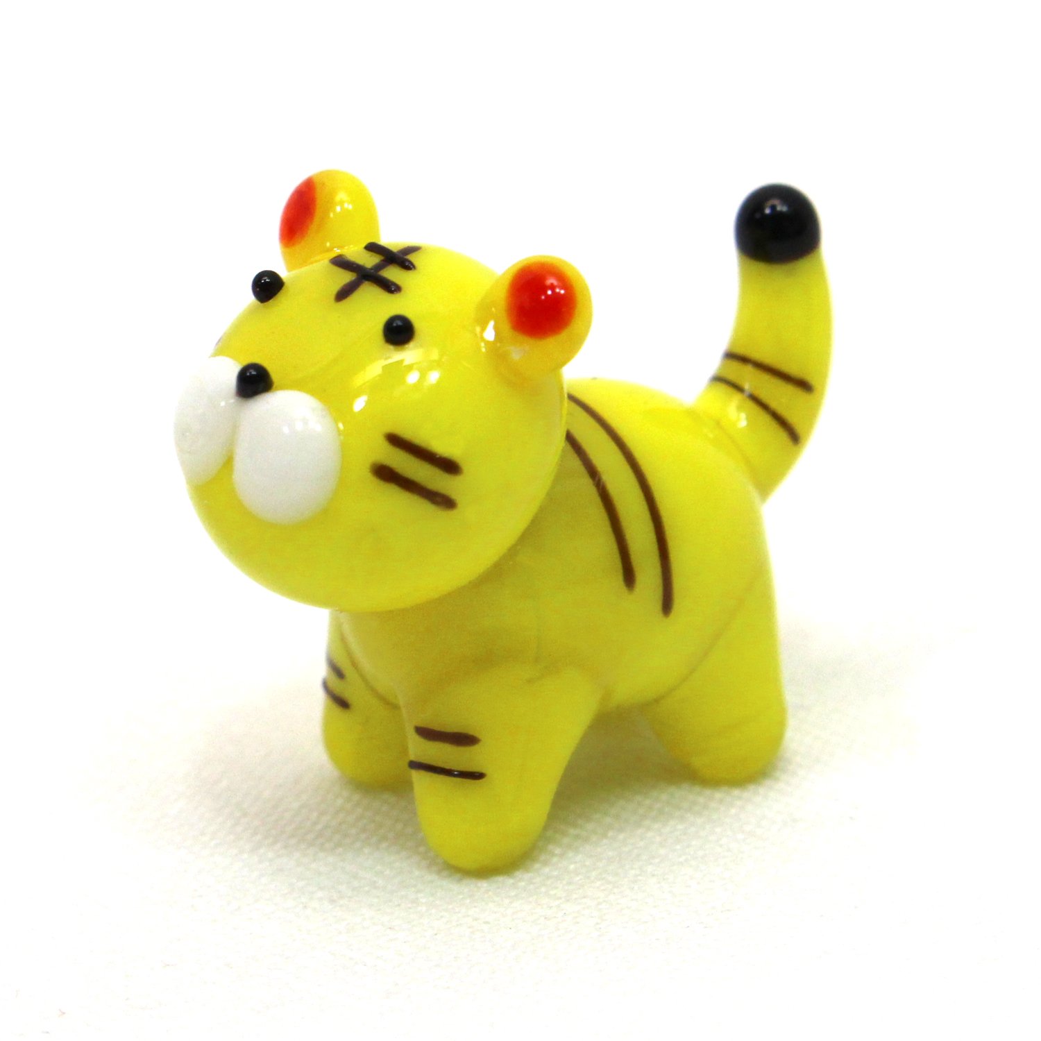 干支　寅　ガラス細工　ミニチュア ミニチュア ガラス細工 干支 正月 飾り グラススクエア 十二支シリーズ