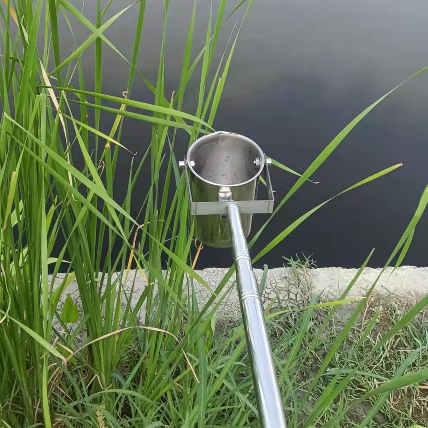 Gobelets d'échantillonnage d'eau pour l'analyse des bassins avec louche en acier inoxydable